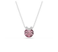 Swarovski Colgante Bella V, Talla redonda, Rosa, Baño de rodio