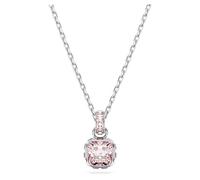 Swarovski Colgante Birthstone, Talla cuadrada, Junio, Rosa, Baño de rodio