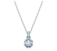 Swarovski Colgante Birthstone, Talla cuadrada, Marzo, Azul, Baño de rodio