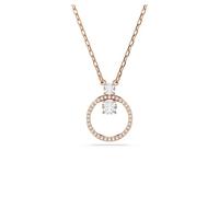 Swarovski Colgante Constella, Pavé, Talla redonda, Blanco, Baño tono oro rosa