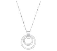 Swarovski Colgante Hollow, Blanco, Baño de Rodio
