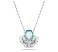 Swarovski Colgante Idyllia, Caracola, Azul, Baño de rodio