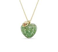 Swarovski Colgante Idyllia, Tallas mixtas, Manzana, Verde, Baño tono oro