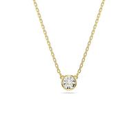 Swarovski Colgante Imber, Talla redonda, Blanco, Baño tono oro