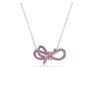 Swarovski Colgante Lifelong Bow, Lazo, Rosa, Baño de rodio