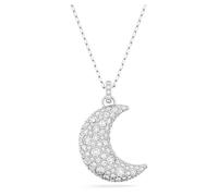 Swarovski Colgante Luna, Motivo de Media Luna, Cristales Blancos, Baño de Rodio