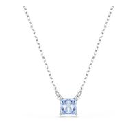 Swarovski Colgante Matrix, Talla cuadrada, Azul, Baño de rodio