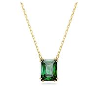 Swarovski Colgante Matrix, Talla rectangular, Verde, Baño tono oro