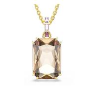 Swarovski Colgante Millenia, Talla octogonal, Caramelo, Baño tono oro
