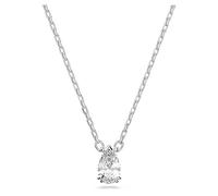 Swarovski Colgante Millenia, Talla pera, Blanco, Baño de rodio