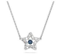 Swarovski Collar Stella para Mujer, Cristal Azul y Transparente en Forma de Estrella, en Baño de Rodio, Colección Stella de Swarovski