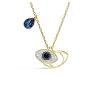 Swarovski Colgante Symbolica, Ojo turco, Azul, Baño tono oro