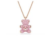 Swarovski Colgante Teddy, Oso, Rosa, Baño tono oro rosa
