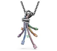Swarovski Colgante y broche Matrix, corte mixto, ramo, multicolor, chapado en rutenio