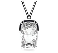 Swarovski Collar Harmonia 5600042 – Colgante con cristal blanco gran tamaño, acabados metálicos