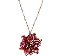 Swarovski Collar con Colgante Geométrico Curiosa para Mujer, Baño Tono Oro Rosa, Cristales de Talla Triangular, Colección Curiosa de Swarovski