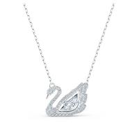 Swarovski Collar Dancing Swan, Cisne, Blanco, Baño de rodio