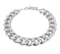Swarovski Collar Dextera Statement corte mixto grande blanco chapado en rodio