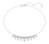 Swarovski Collar Idyllia, corte mixto, copo de nieve, blanco, chapado en rodio