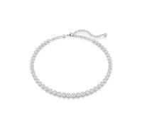 Swarovski Collar Imber Tennis, Talla redonda, Blanco, Baño de rodio