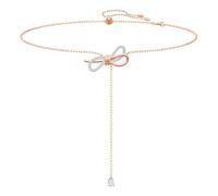 Swarovski Collar Lifelong Bow, Lazo, Blanco, Combinación de acabados metálicos