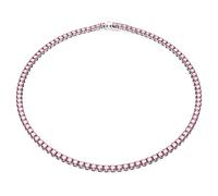 Swarovski Collar Matrix Tennis, Cristales en Tono Rosa, Baño de Rodio, de la Colección Matrix de Swarovski