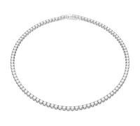 Swarovski Collar Matrix Tennis, Talla redonda, Blanco, Baño de rodio