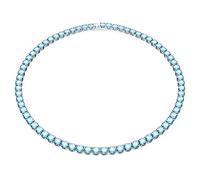 Swarovski Collar Matrix Tennis, Cristales en Tono Azul, Baño de Rodio, de la Colección Matrix de Swarovski