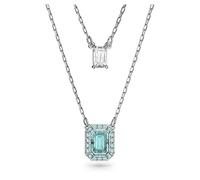 Swarovski Collar Millenia para Mujer, Cristal Color Menta, en Baño de Rodio, Colección Millenia de Swarovski