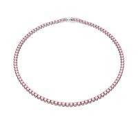 Swarovski Collar Matrix Tennis, Cristales en Tono Rosa, Baño de Rodio, de la Colección Matrix de Swarovski