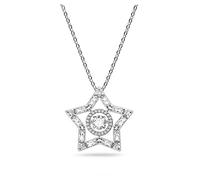 Swarovski Collar Stella para Mujer, Símbolo de Estrella, con Cristales Blancos, En Baño de Rodio, Colección Swarovski Stella
