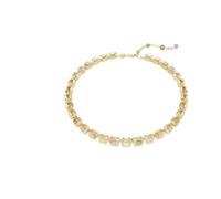 Swarovski Collar Tennis Millenia, Talla octogonal, Amarillo, Baño tono oro