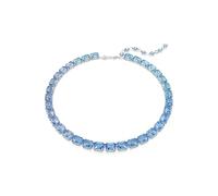 Swarovski Collar Tennis Millenia, Talla octogonal, Degradado de color, Azul, Baño de rodio