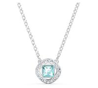 Swarovski Collar Cristal Azul de Talla Cuadrada, Baño de Rodio para Mujer - Colección Angelic Square