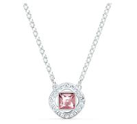Swarovski Collar Cristal Rosa de Talla Cuadrada y Baño de Rodio para Mujer - Colección Angelic Square