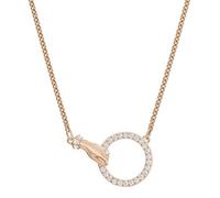 Swarovski Collar Swarovski Symbolic, Blanco, Baño en Tono Oro Rosa