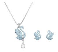 Conjunto Swan, Cisne, Azul, Baño de rodio OS