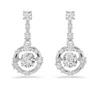 Swarovski Constella Collezione, Taglio rotondo, Pietra danzante, Bianco, Placcato rodio