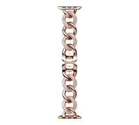 Swarovski Correa de cadena brillante, Para Apple Watch de 40 mm y 41 mm, Tono oro rosa, Acabado en tono oro rosa