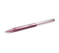 Swarovski Crystalline Ballpoint Pen, Pink Lacquered Barrel With Eight Crystal Facets And More Than 400 Clear Crystals, From The Crystalline Collection