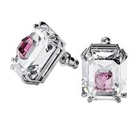 Swarovski Chroma - Colección de Joyas, Pendientes y Pulseras de Cristal con Acabado de Rodio y Tono Dorado, Cristal Rosa y Transparente