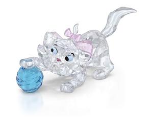 Swarovski Disney Classics The Aristocats - Marie, Figura Decorativa, Colección Disney Classics, Cristal, Facetas de Cristal Tallado, Talla de precisión, Blanco