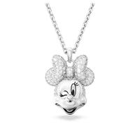 Swarovski Disney100 Colgante Disney Minnie Mouse, Cristales Blancos, Baño de Rodio