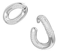 SWAROVSKI Ear cuff Dextera Set (2), asimétrico, blanco, baño de rodio 5618303