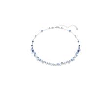 Swarovski Collar Constella, tallas mixtas, azul, baño de rodio