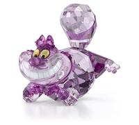 Swarovski Figura de Gato de Alicia en el país de Las Maravillas, Cristales Rosas y morados, Parte de la colección Alicia en el país de Las Maravillas