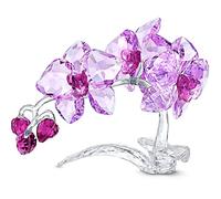 Swarovski Figura Decorativa de orquídea, Cristal, Transparente, 10 x 14 x 7 cm