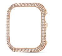Swarovski Sparkling Smartwatch Case, White Swarovski Crystals with Rose-gold Tone, 40mm Watch Case, Compatible with Apple Watch Series 4 and 5