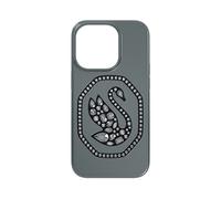 Swarovski Funda para smartphone Signum, Cisne, iPhone 14 Pro Max, Negro