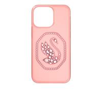 Swarovski Funda para smartphone Signum, Cisne, iPhone 14 Pro Max, Rosa